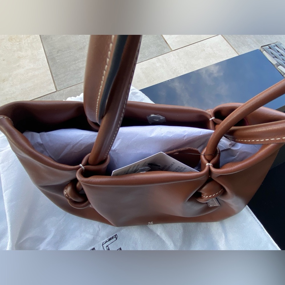 SOLD NWT Brown Shoulder Bag with Knot Design - Picture 8 of 10